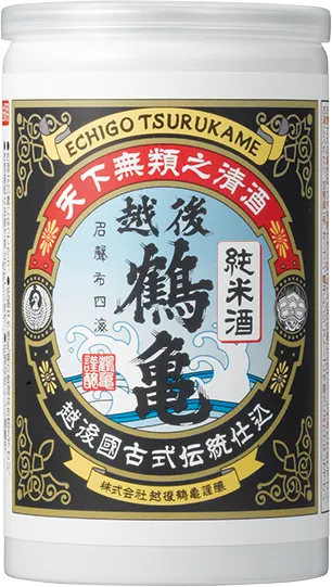 越後鶴亀 純米 アルミ缶